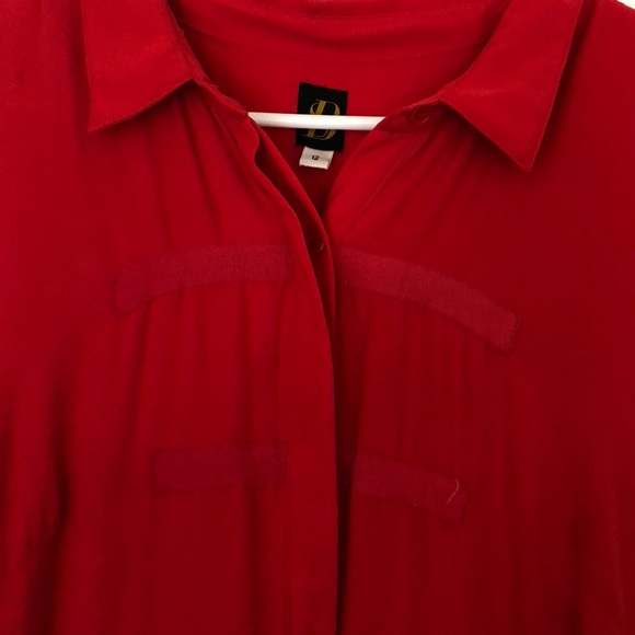 Beautiful vibrant red orange dress - Picture 4 of 4